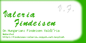valeria findeisen business card